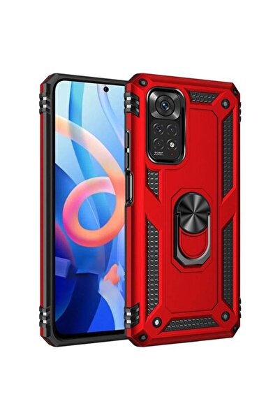 emybox Xiaomi Note 11 Pro / 12 Pro 4G Yüzüklü Kamera Korumalı Köşe Korumalı T...