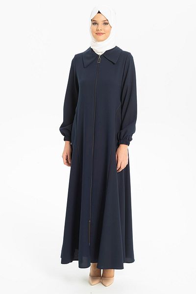 Beyza Navy Blue Rose Ferace - Πέτο πουκάμισου 3491