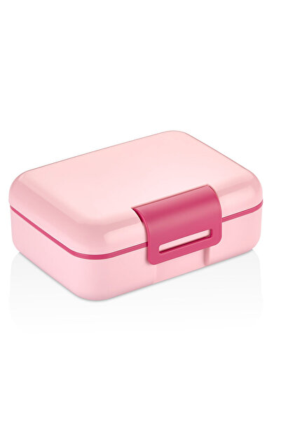 Rotanev 5 Compartments 2 Tiers Lunch Box with Self Spoon Pink
