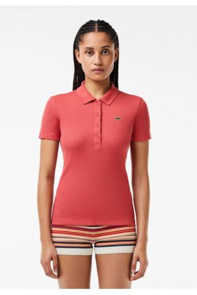 Lacoste Women s L.12.D Slim Fit Ribbed Cotton Polo Shirt Fiyat Yorumlar Trendyol