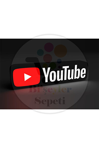 Bi'şeyler Sepeti Youtube Led Işıklı Dekoratif Lightbox
