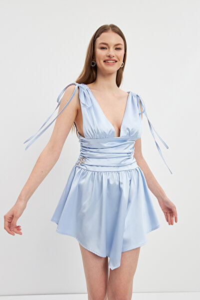 FİONA MARENs baby blue crazy dress