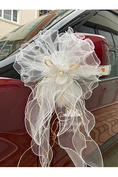 ecrin tuhafiye hobi Orkide Düğün Arabası Süsü Gelin Arabası Konvoy Süsü & Bohça Süsü