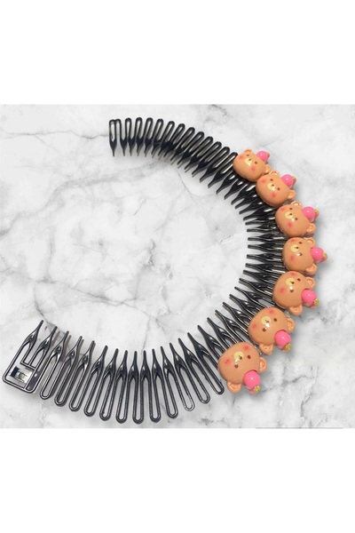 QUEENVİP Coroană figurată pentru fetiță - cu pieptene și detaliu cataramă