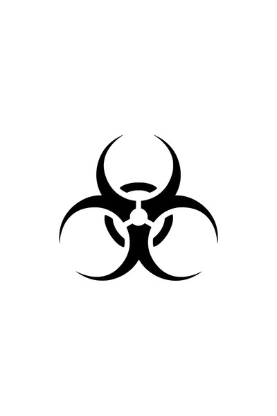Generic Brand Biohazard - Vehicle, Auto, Laptop, Wall Compatible Sticker 15*1...