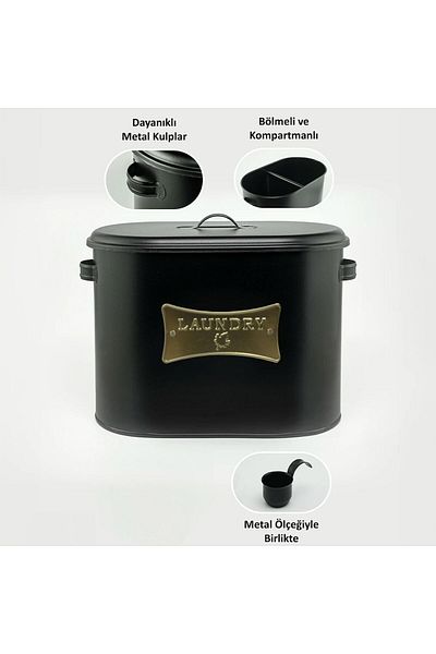 EVSTYLE Μεταλλικός θάλαμος Καπάκι απορρυπαντικού 12 Lt - Πλάκα Πλάκα: 33 Ύψος: 20 Φορτίο: 24 cm