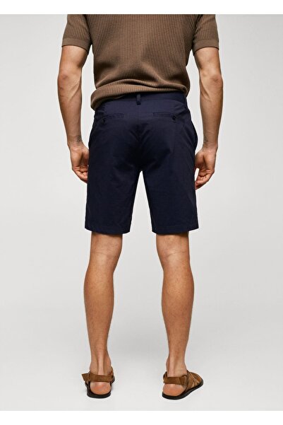 MANGO Man Плісировані бавовняні труси-бермуди