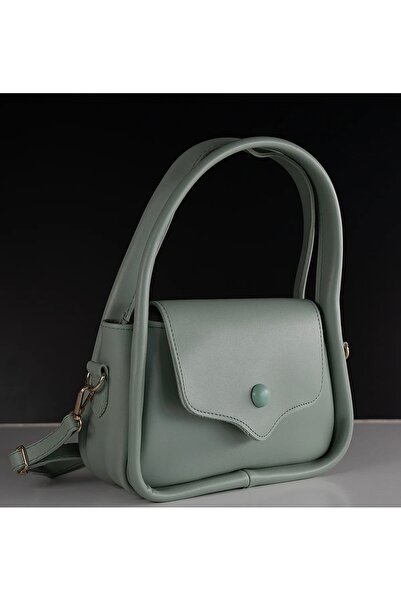 Mybag Women's Button Detailed Stylish Hand Shoulder Bag