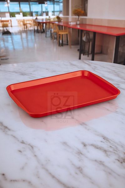 ÖzSa Home 27x36 cm ABS Presentation Tray - for Tea Serving, Fast Food Serving, Buffet, Restaurant, Hotel and Cafe
