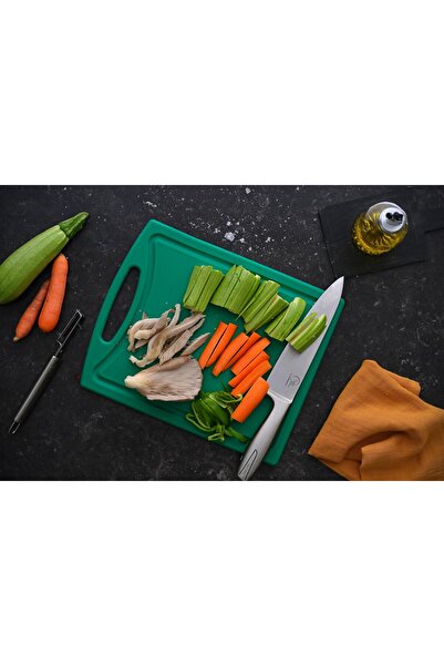 TURALLİ لوح تقطيع مزدوج الجوانب مع أخدود من البولي إيثيلين