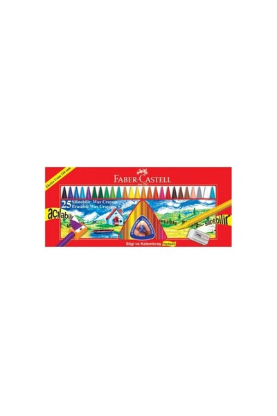 Faber Castell Cray On Wax 25'li Silinebilir Mum Boya / 5281122725