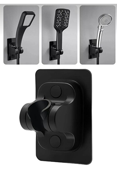 AKTURK HOME Duş Başlığı Tutucu Ayarlanabilir 120 Derece Oynar Güçlü Yapışkanl...