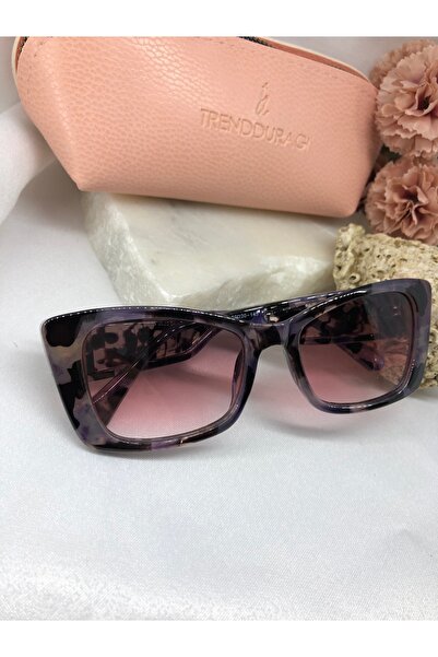 Di Caprio Keds Cat Eye Purple Patterned Women Sunglasses