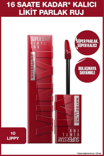 Maybelline New York SUPER STAY VİNYL INK LONG LASTİNG İNTENSE COLOR LİQUİD SH...