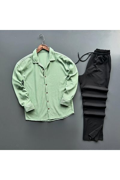 viperkombin 2-Piece Set Shirt and Baggy Trousers Corded