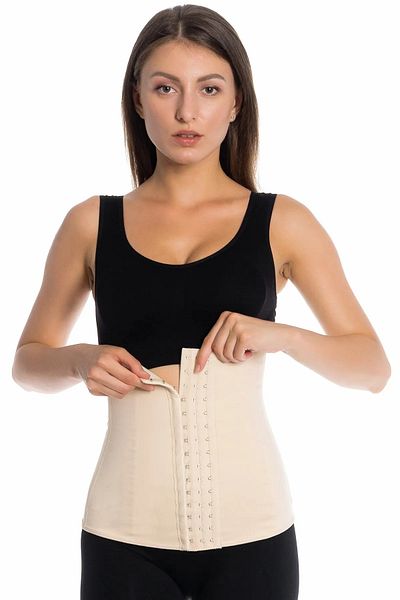 MODELLİFE Steel Underwire Latex Slimming Firming Postpartum Latex Corset Waist Postpartum Belly Corset
