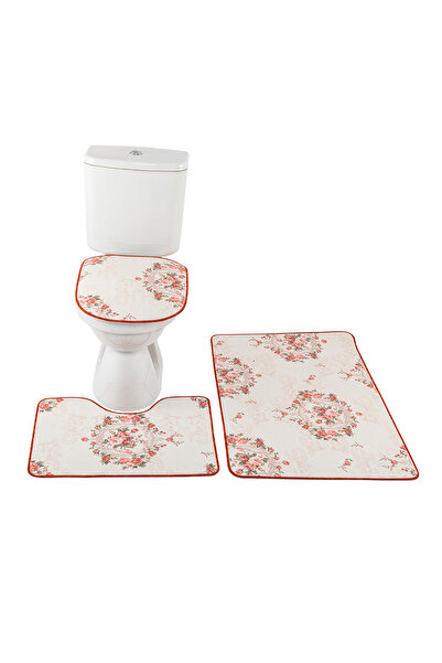 lohusahamile Мийний нековзний піддон, набір з 3 килимків для ванної кімнати