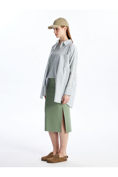 LC Waikiki Spódnica ołówkowa damska Lcw Slim Fit Crepe