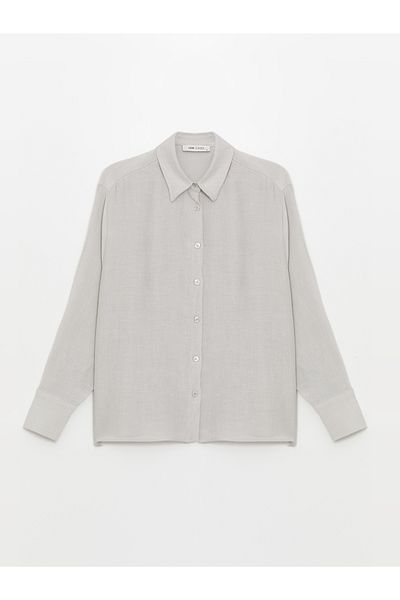 LC Waikiki Long Sleeve Plain Women's Oversize Shirt