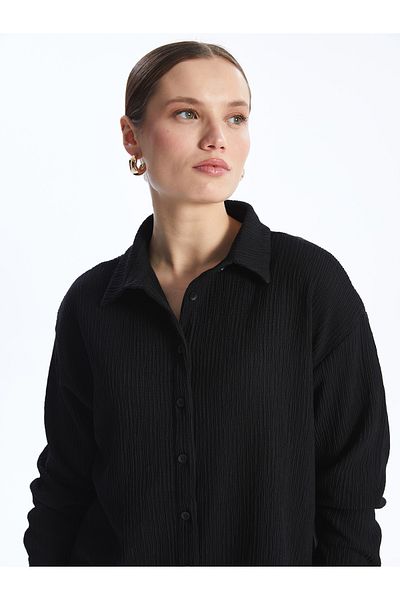 LC Waikiki Long Sleeve Plain Women's Tunic Shirt