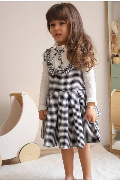 Elidabutik Φόρεμα με σχέδιο Houndstooth
