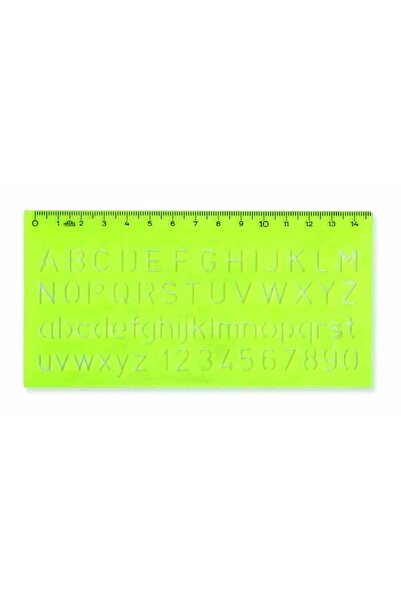 HATAS Büyük Harf Yazı Şablonu 10 Mm. No:02257