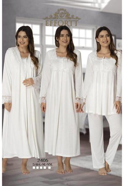 CT MODA Effort Ecru Lace Sleeve Maternity Pregnant Set of 4