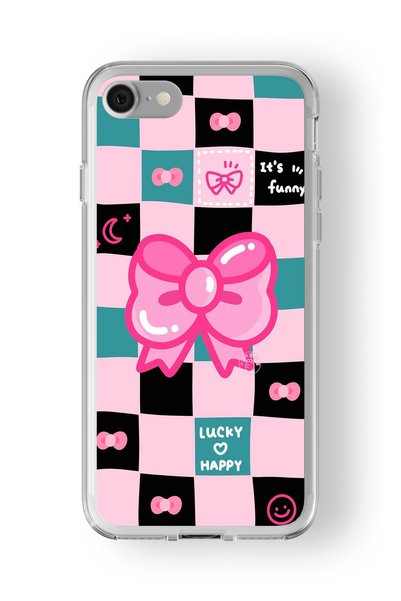 Multitronic Lucky Happy Design Printed Transparent Case Compatible with iPhon...