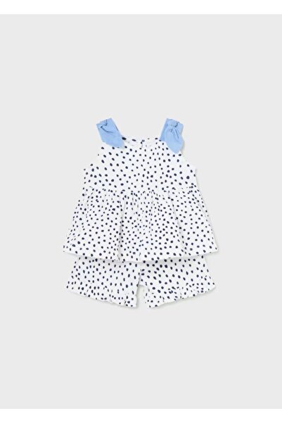 MAYORAL Girl's Blouse Shorts Set Polka Dot