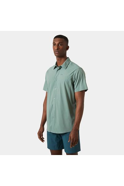 Helly Hansen Tofino Solen Short Sleeve Shirt Men's Short Sleeve Shirt 63204-489 Green