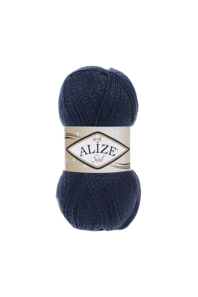 Alize Σάλι Sim 58 Ναυτικό Μπλε Πλεκτό Κλωστό 100 Γρ.
