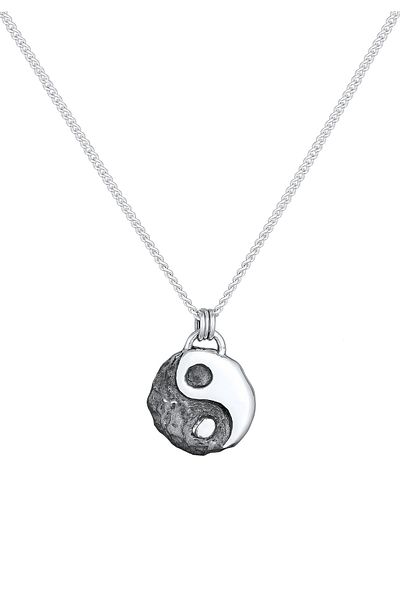 KUZZOI Halskette Yin Yang Harmonie Freundschaft 925 Gümüş