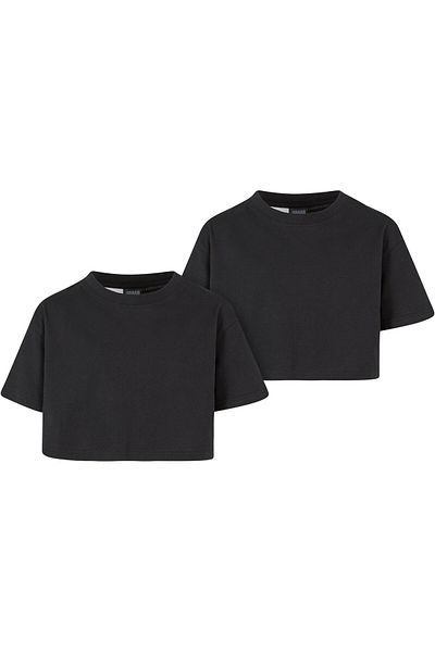 Urban Classics Damen Girls Short Kimono Tee 2er-Pack