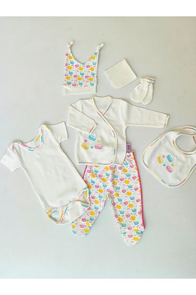 Bebella 7-Piece Baby Girl Hospital Discharge Set Newborn Bodily Baby Set GIFT SEASONAL 100% COTTON