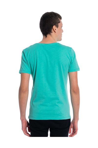 Slazenger Ανδρικό μπλουζάκι με λαιμόκοψη σε σκούρο πράσινο χρώμα