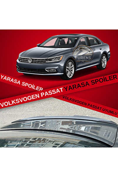 Furens Volkswagen Passat 2014-2023 B8-8.5 Uyumlu Bagaj Üstü Yarasa Spoiler Ba...