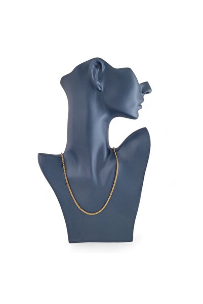 Hedea سلسلة فوكس تايل من الفولاذ الذهبي مقاس 45 سم