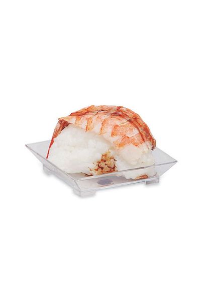 Kumsal Mutfak Transparent MP.01 Mini Plate Square - 60 MM (50 Pcs)