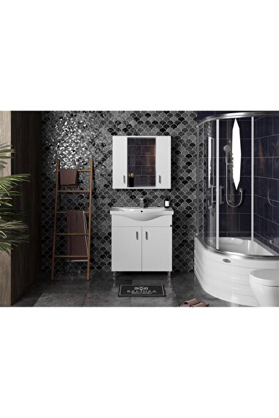 Belinza Eva Banyo Dolabı Takımı Beyaz 65 Cm