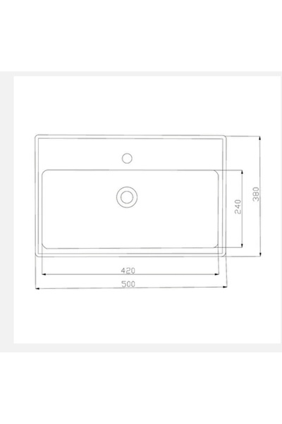 Fizzy Banyo LİVVİT 50x38 Seramik Lavabo Taşı