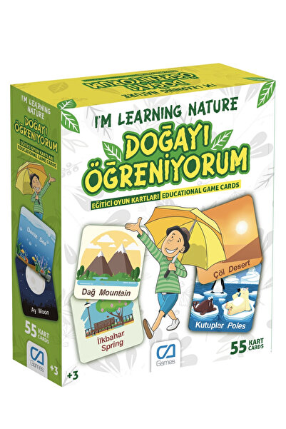 CA Games بطاقات ألعاب تعليمية للأطفال تحتوي على 29 بطاقة تدعم اللغة التركية-ا...