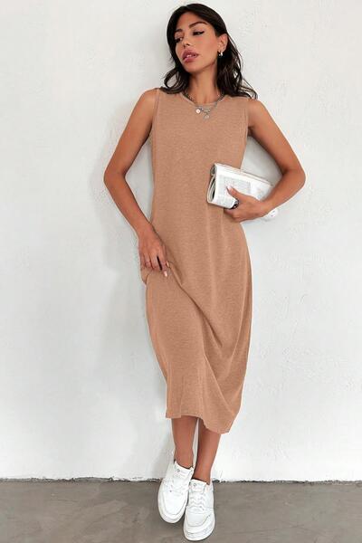 ESPİNA Μακρύ Αμάνικο Φόρεμα Εσωτερικό Μεσοφόρι Καμισόλα