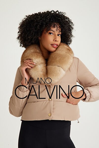 Milano Calvino Yakalı Şişme Mont