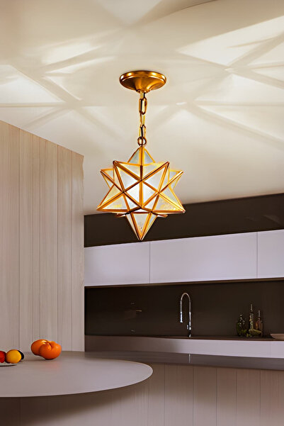 Ultra Home Mira Model Yıldız Gold Renk Kaplama Metal Salon Yatak Odası Mutfak...