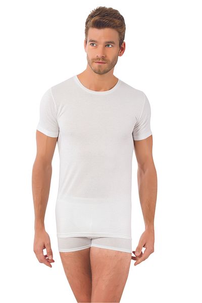 hefox 2 Pieces Men's 100% Cotton Combed Cotton 0 Collar Undershirt by Öztaş