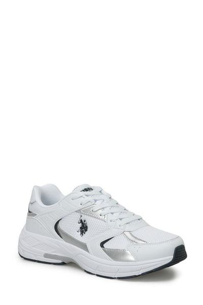 U.S. Polo Assn. Πόλο Ασν των ΗΠΑ. FELIX 4FX 101501743   Ανδρικά παπούτσια για περπάτημα και τρέξιμο Λευκό Navy Grey 40-45