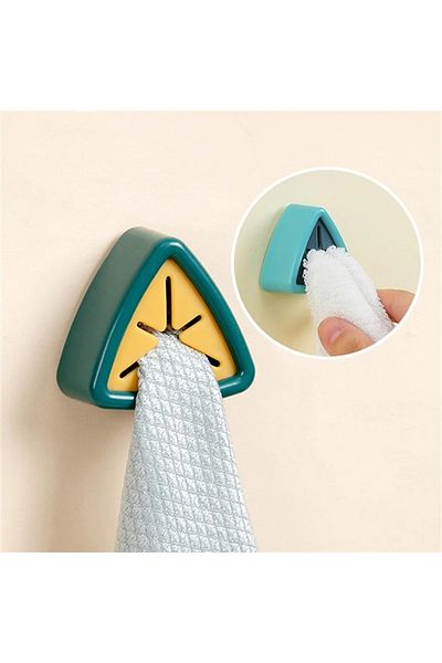 TİNEKE Hanger Practical Towel Kitchen Hanger Towel Holder Practical Self Adhesive Hanger Apparatus 4 Pieces