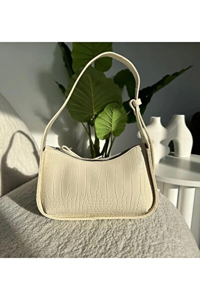 Mybag حقيبة يد وكتف منقوشة بنقشة كروكو