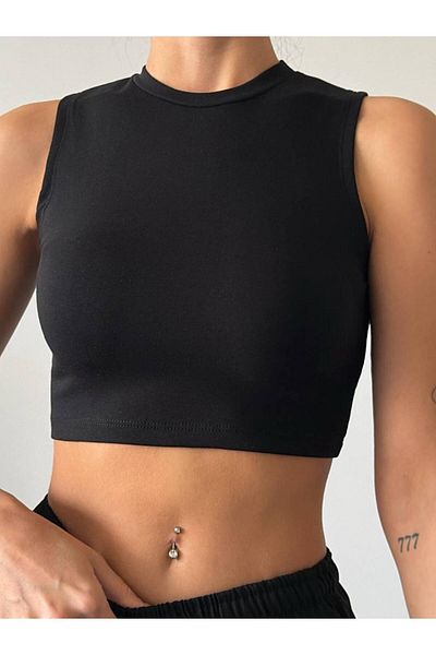 İLKCET MODA Γυναικείο εσώρουχο Lycra Crop Single Jersey