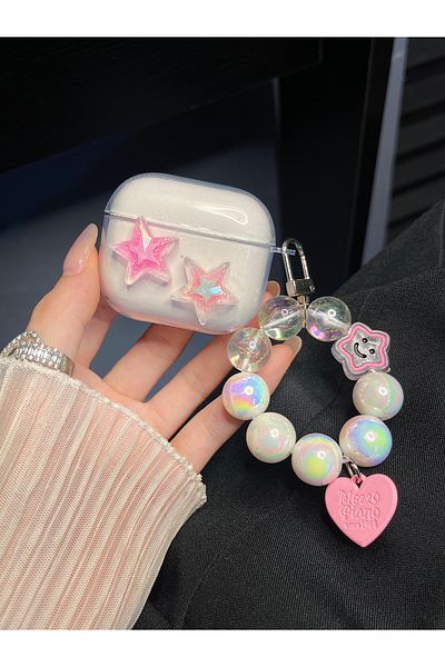 NANOSPACE AirPods 3. Generation - Transparent Ultra Case with Molded Chain and Compatible